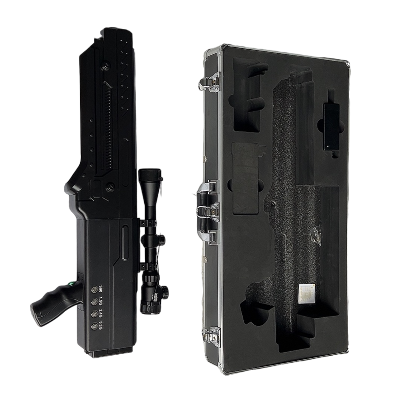  红旗手持便携式枪型低空防御反制四通道A型