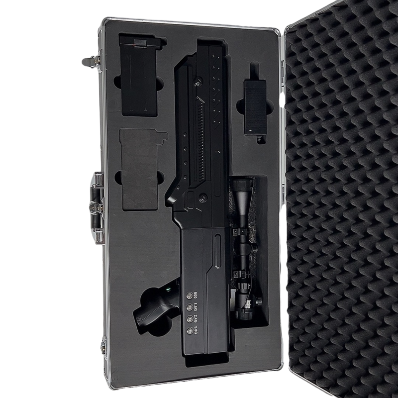  红旗手持便携式枪型低空防御反制四通道B型